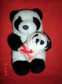 Panda Mãe e Filho Pelúcia